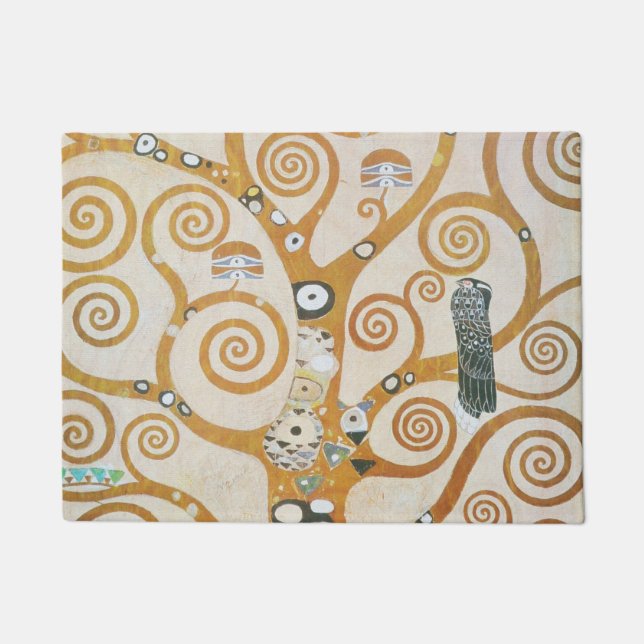 Gustav Klimt Der Baum des Lebens Jugendstil Fußmatte (Vorderseite)