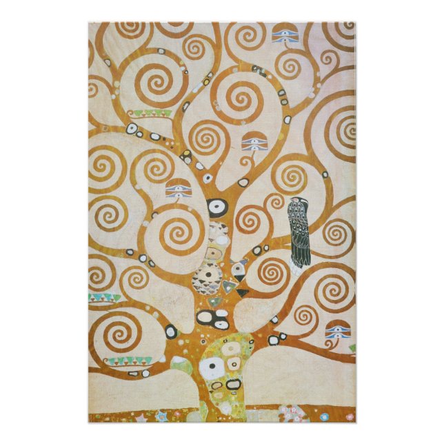 Gustav Klimt Der Baum des Lebens Jugendstil Poster (Vorderseite)
