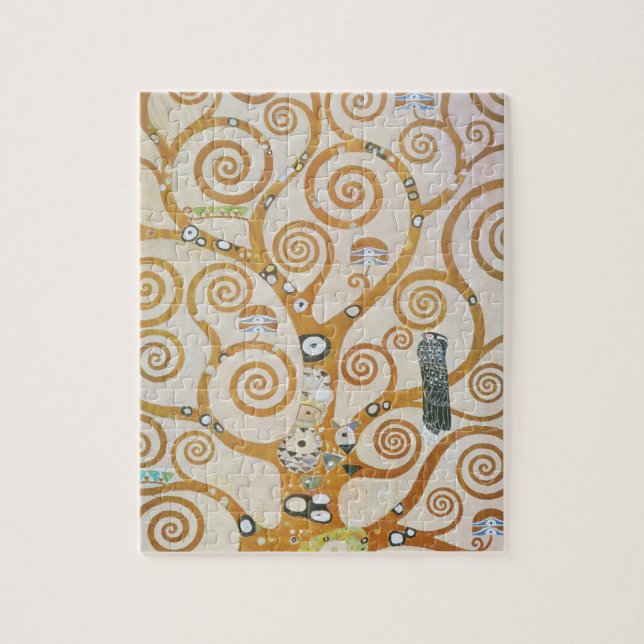 Gustav Klimt Der Baum des Lebens Jugendstil Puzzle (Vertikal)
