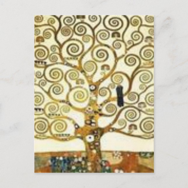 Gustav Klimt - der Baum des Lebens Postkarte (Vorderseite)