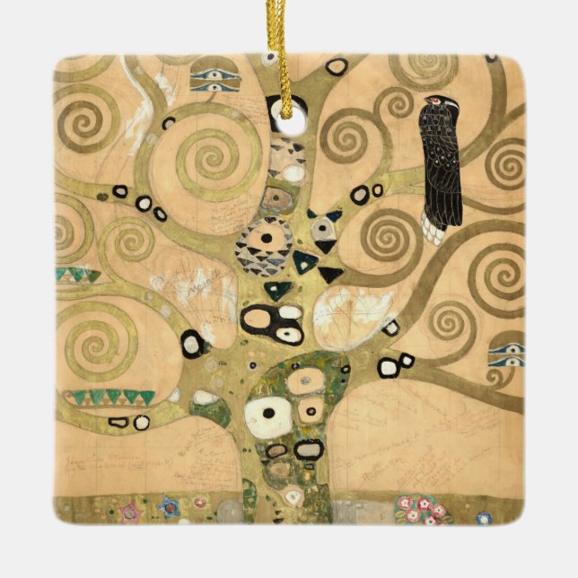 Gustav Klimt - Der Baum des Lebens, Stoclet Frieze Keramikornament (Vorderseite)