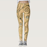 Gustav Klimt - Der Baum des Lebens, Stoclet Frieze Leggings<br><div class="desc">The Tree of Life,  Stoclet Frieze,  zentraler Teil der links Tafel - Gustav Klimt,  Pappe,  1909</div>