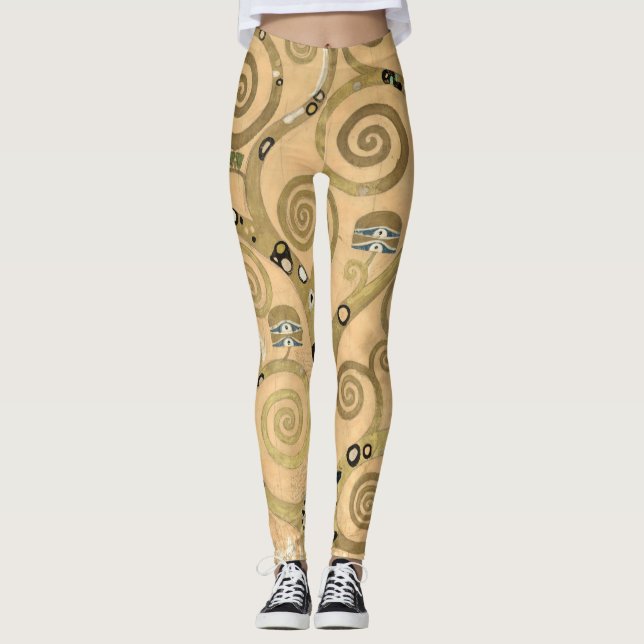 Gustav Klimt - Der Baum des Lebens, Stoclet Frieze Leggings (Vorderseite)