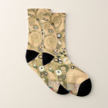 Gustav Klimt - Der Baum des Lebens, Stoclet Frieze Socken<br><div class="desc">The Tree of Life,  Stoclet Frieze,  zentraler Teil der links Tafel - Gustav Klimt,  Pappe,  1909</div>