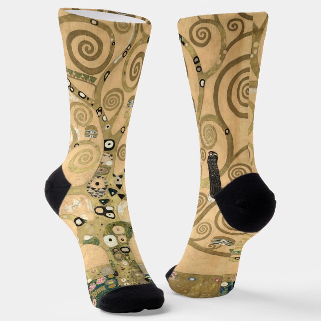 Gustav Klimt - Der Baum des Lebens, Stoclet Frieze Socken (Gewinkelt)