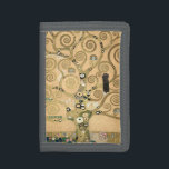 Gustav Klimt - Der Baum des Lebens, Stoclet Frieze Tri-fold Geldbeutel<br><div class="desc">The Tree of Life,  Stoclet Frieze,  zentraler Teil der links Tafel - Gustav Klimt,  Pappe,  1909</div>