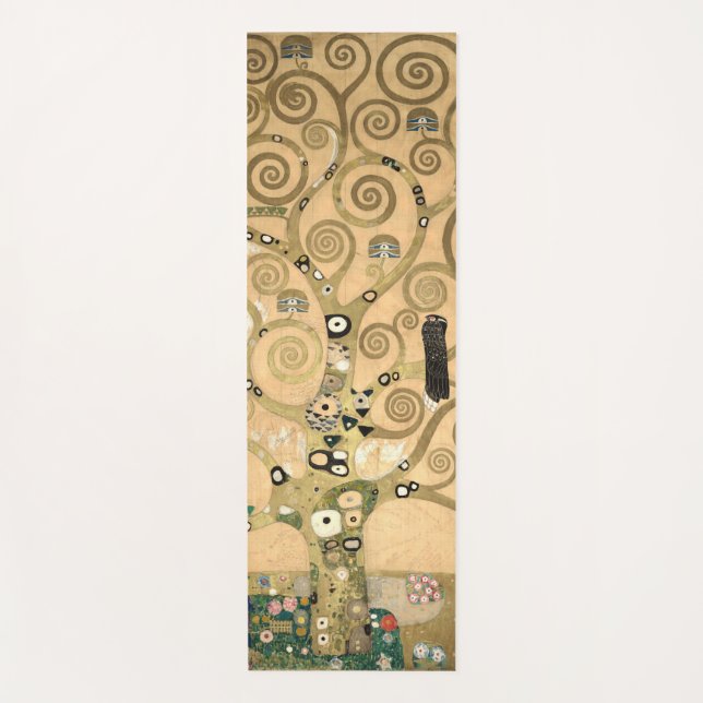 Gustav Klimt - Der Baum des Lebens, Stoclet Frieze Yogamatte (Vorderseite)