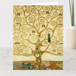 Gustav Klimt Der Baum des Lebens Vintage Art Nouve Karte