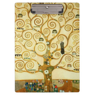 Gustav Klimt Der Baum Des Lebens Vintage Art Nouve Klemmbrett