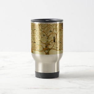 Gustav Klimt Der Baum Des Lebens Vintage Art Nouve Reisebecher
