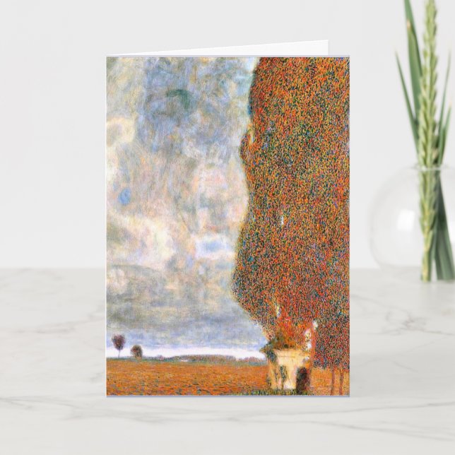 Gustav Klimt - Der große Poplar Karte (Vorderseite)