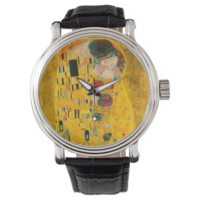 Gustav Klimt Der Kiss Armbanduhr (Vorderseite)