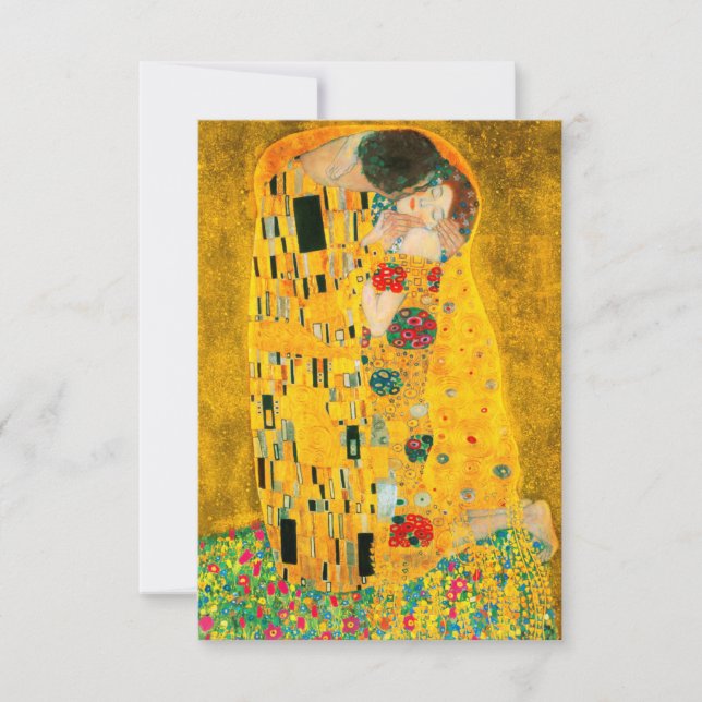 Gustav Klimt Der Kiss Einladung (Vorderseite)