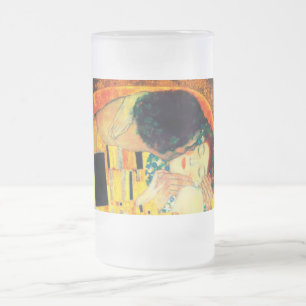 Gustav Klimt Der Kiss Mattglas Bierglas