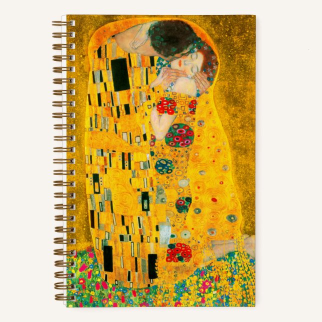 Gustav Klimt Der Kiss Notizbuch (Vorderseite)