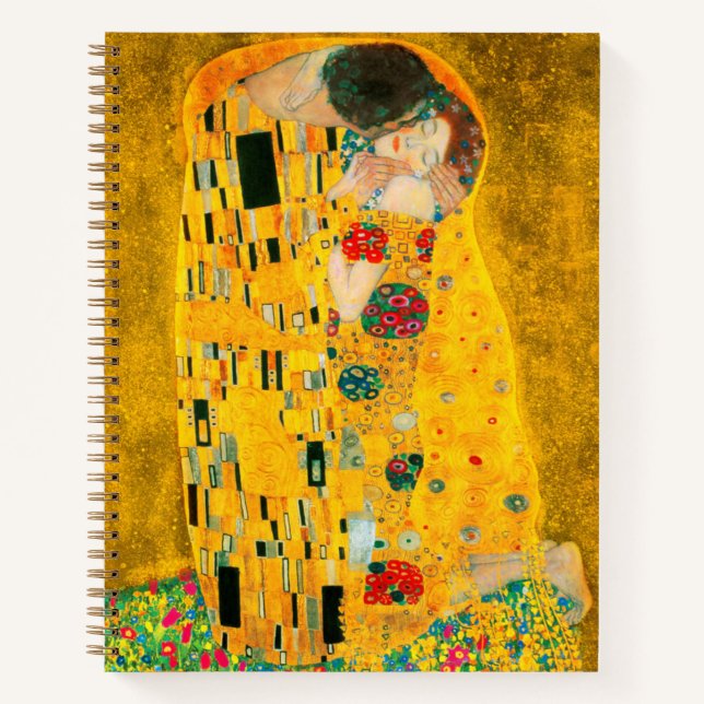 Gustav Klimt Der Kiss Notizbuch (Vorderseite)