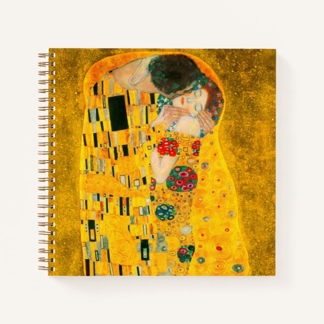 Gustav Klimt Der Kiss Notizbuch (Vorderseite)