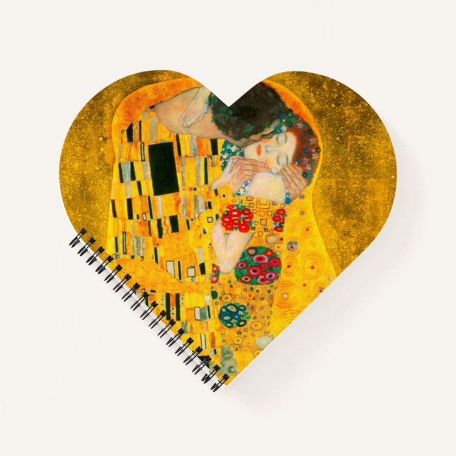 Gustav Klimt Der Kiss Notizbuch (Vorderseite)