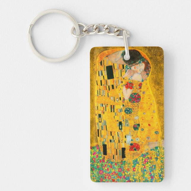 Gustav Klimt Der Kiss Schlüsselanhänger (Vorderseite)