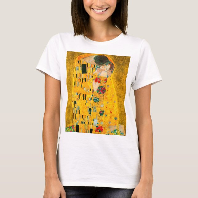 Gustav Klimt Der Kiss T-Shirt (Vorderseite)
