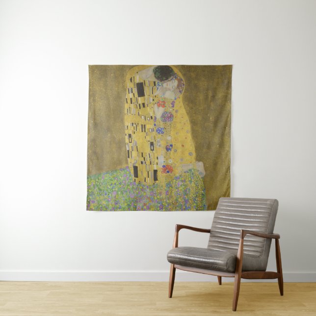 Gustav Klimt Der Kiss Wandteppich (Beispiel)