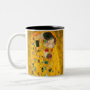 Gustav Klimt Der Kiss Zweifarbige Tasse