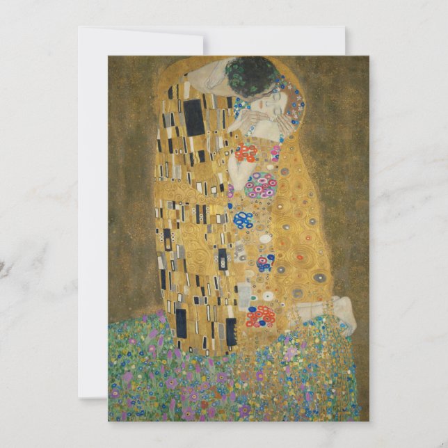 Gustav Klimt - Der Kuss (Vorderseite)