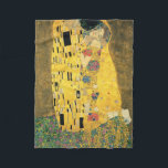 GUSTAV KLIMT - Der Kuss 1907 Fleecedecke<br><div class="desc">GUSTAV KLIMT - Der Kuss 1907Öl- und Goldfolie auf Leinwand</div>