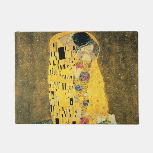 GUSTAV KLIMT - Der Kuss 1907 Fußmatte (Vorderseite)