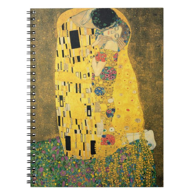 GUSTAV KLIMT - Der Kuss 1907 Notizblock (Vorderseite)
