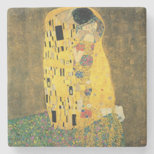 GUSTAV KLIMT - Der Kuss 1907 Steinuntersetzer