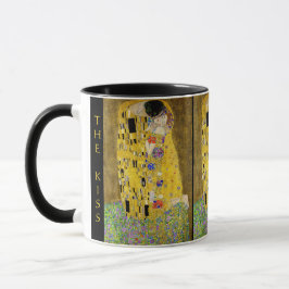 Gustav Klimt – Der Kuss – Benutzerdefinierter Text Tasse