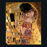 Gustav Klimt: Der Kuss (Detail) Poster<br><div class="desc">Ein schönes klassisches Poster mit einem romantischen Paar,  das einen Kuss teilt,  gemalt vom österreichischen Symbolischen Maler Gustav Klimt.</div>