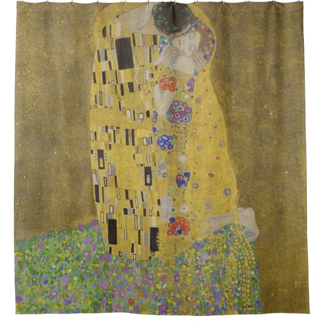 Gustav Klimt, der Kuss Duschvorhang (Vorderseite)