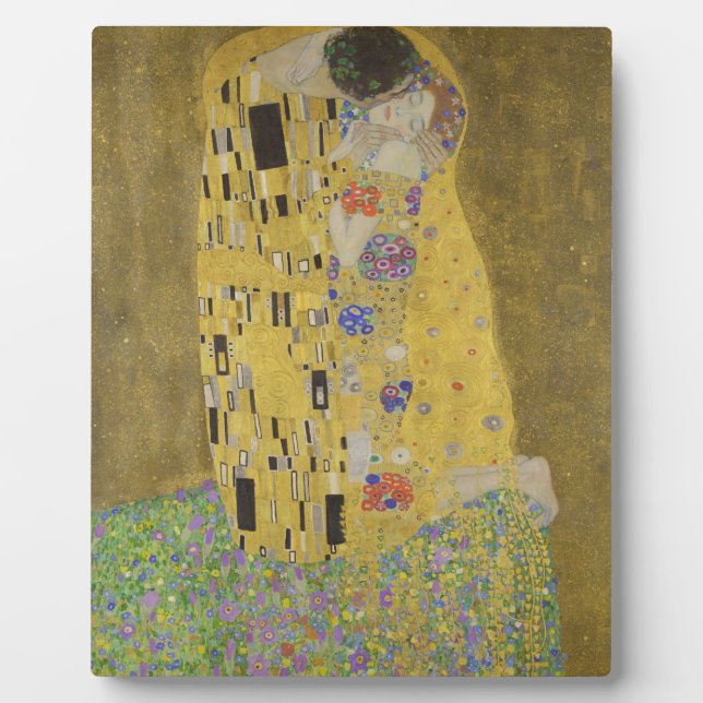 Gustav Klimt "Der Kuss" Fotoplatte (Vorderseite)