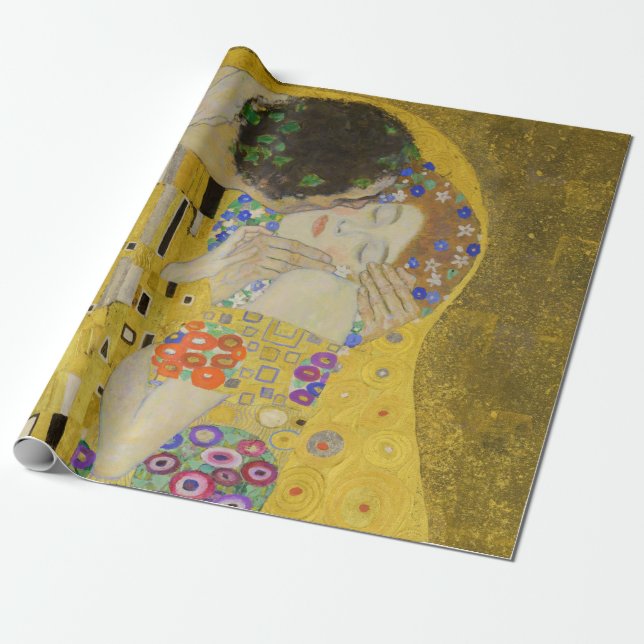 Gustav Klimt - Der Kuss Geschenkpapier (Ungerollt)