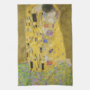 Gustav Klimt - Der Kuss Geschirrtuch