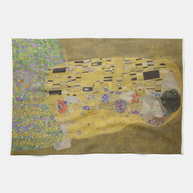 Gustav Klimt "Der Kuss" Handtuch (Horizontal)
