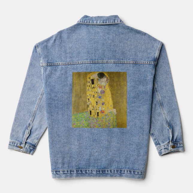 Gustav Klimt - Der Kuss Jeansjacke (Rückseite)
