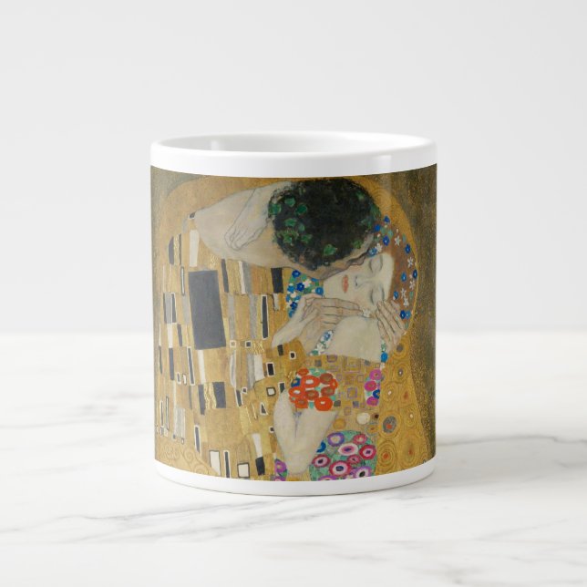 Gustav Klimt - Der Kuss Jumbo-Tasse (Vorderseite)