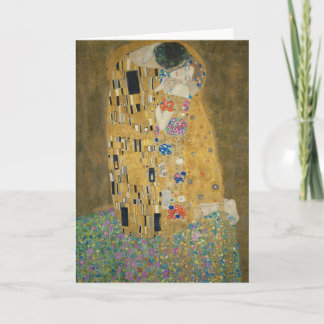 Gustav Klimt - Der Kuss Karte
