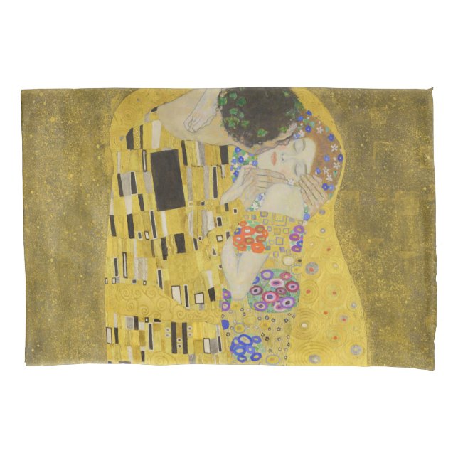 Gustav Klimt - Der Kuss Kissenbezug (Vorderseite)