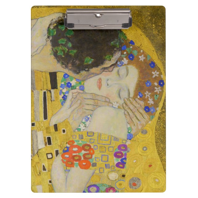 Gustav Klimt - Der Kuss Klemmbrett (Vorderseite)