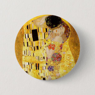 Gustav Klimt Der Kuss Knopf Button