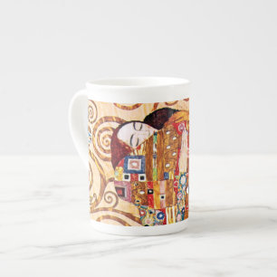 Gustav Klimt - Der Kuss - Kunstmalerei Prozellantasse