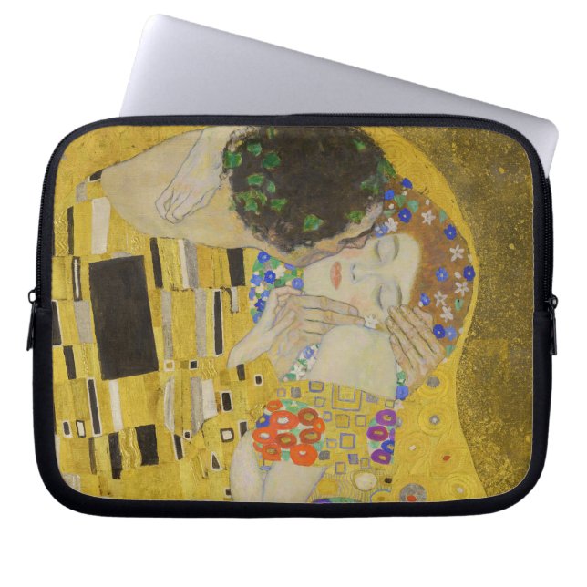 Gustav Klimt - Der Kuss Laptopschutzhülle (Vorderseite)