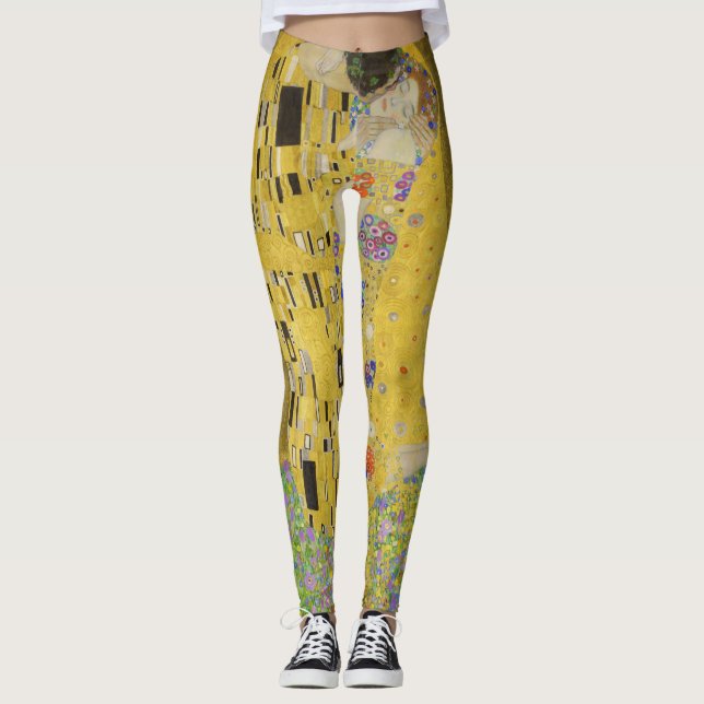 Gustav Klimt - Der Kuss Leggings (Vorderseite)