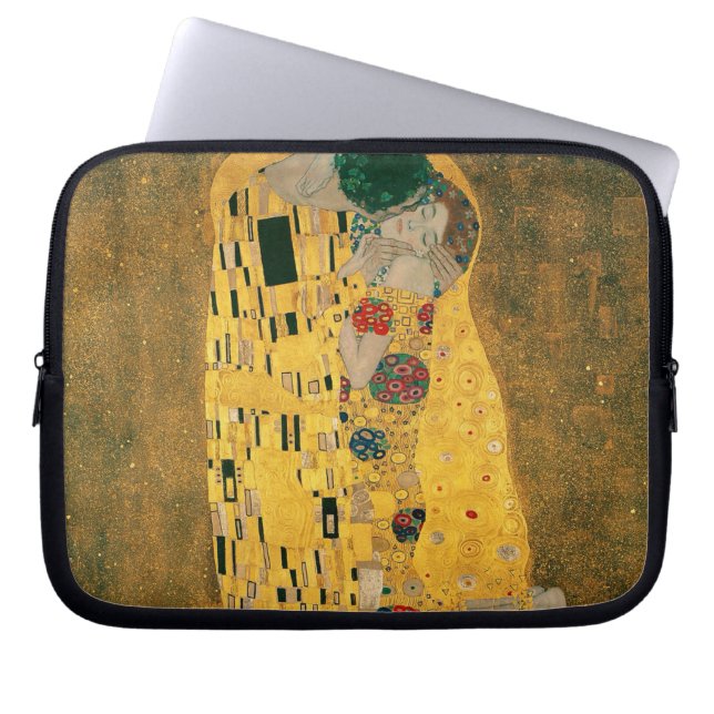 Gustav Klimt Der Kuss (Liebhaber) GalerieHD Vintag Laptopschutzhülle (Vorderseite)