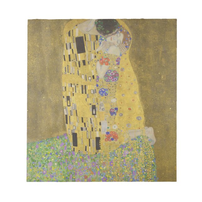 Gustav Klimt "Der Kuss" Notizblock (Vorderseite)
