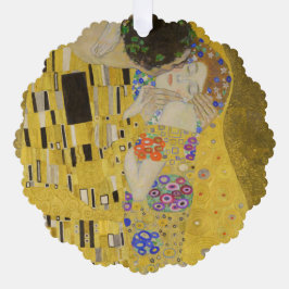 Gustav Klimt - Der Kuss Ornament Karte